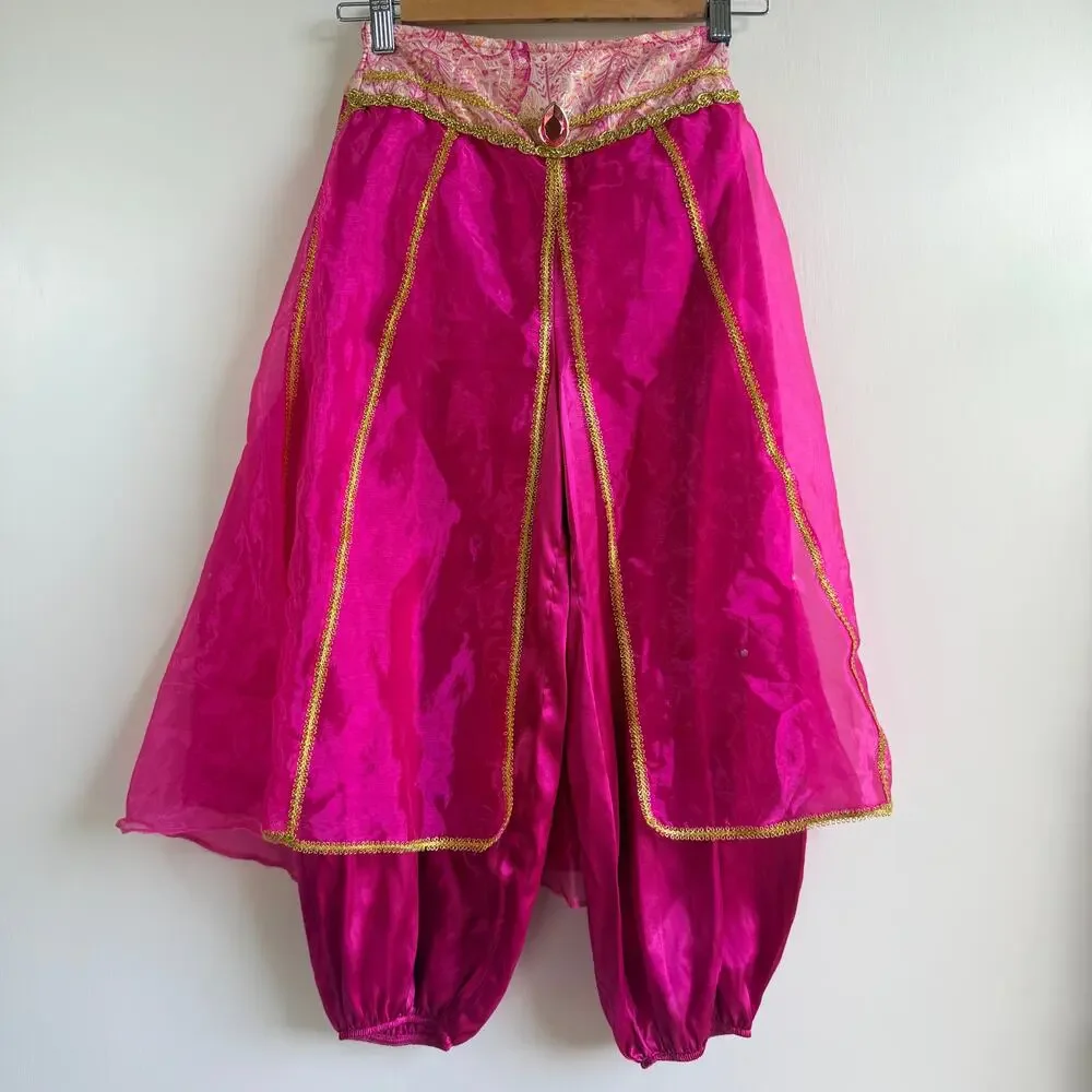 Disney Store Princess Jasmine Pink Costume Live Action Aladdin Girls Medium 7/8 - Picture 3 of 16